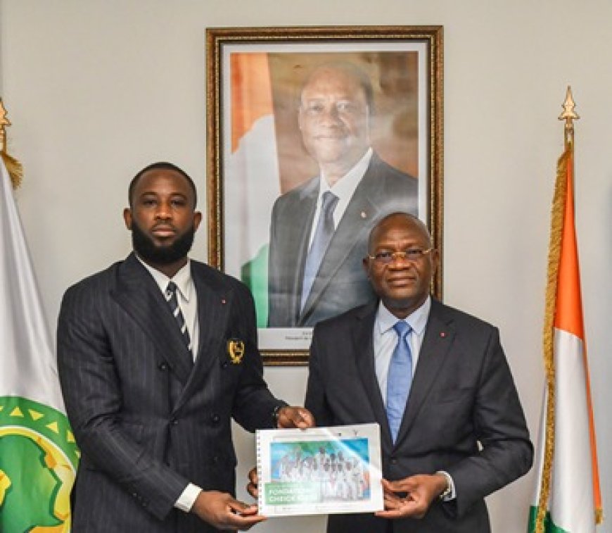 Taekwondo : Csse Cheick Sallah présente officiellement sa fondation au Ministre Adje Silas Metch