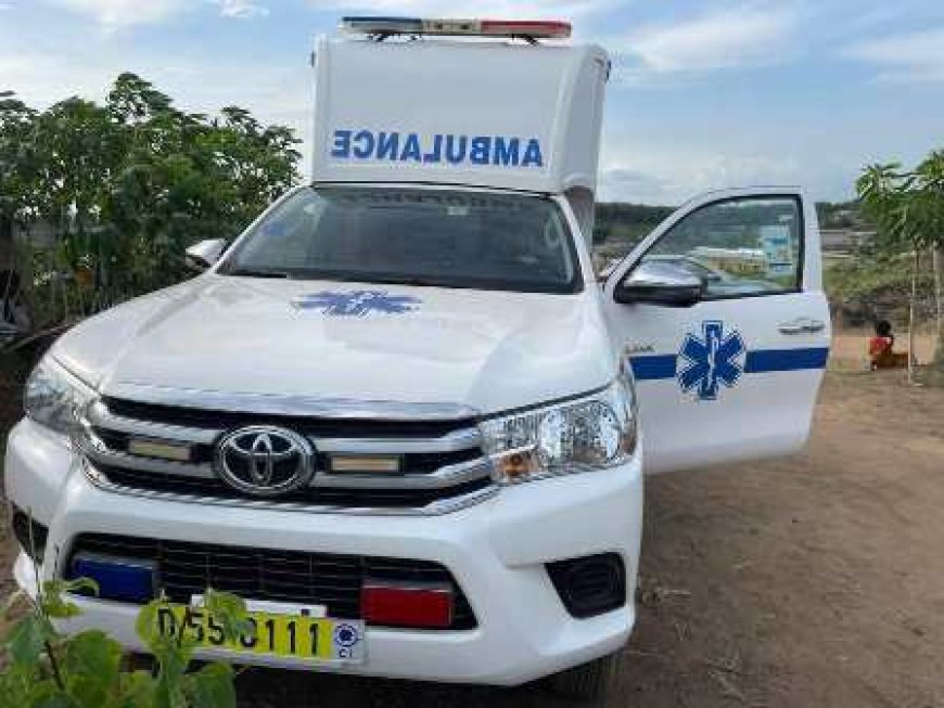 Cérémonie de don d’ambulance au cantre de santé rurale d’Orbaff