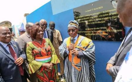 Boundiali / Accès à l'eau potable : La station de traitement de Gbemou inaugurée en présence de Mariatou Koné