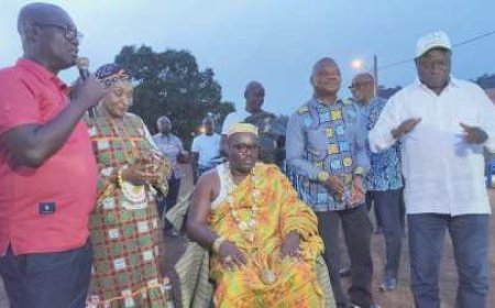 Pâques à Djangomenou: Didier Kouamé et son bureau investis à la tête de la Mutuelle de Développement (M2D)