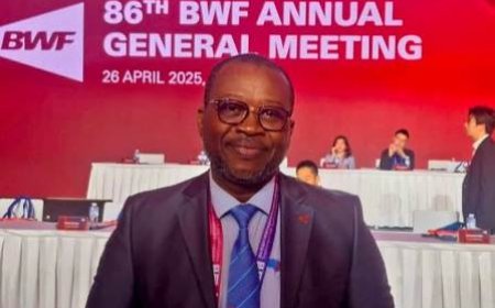 AG DE L’AFB : l’ivoirien honoré zolobé élu secrétaire général de l'association francophone de badminton