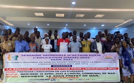 Man / Semaine mondiale d’action pour l’éducation (SMAE) 2025 : Les acteurs pour une éducation plus inclusive et résilience