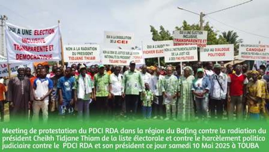 Touba : Des militants du PDCI-RDA mobilisés contre la radiation de Tidjane Thiam