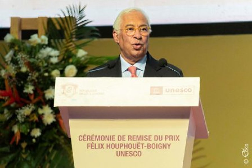 Prix Félix Houphouët-Boigny pour la Recherche de la Paix : António Costa, primé pour sa contribution au multilatéralisme et à la solidarité internationale