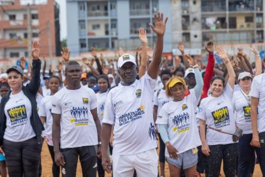 Marathon des Femmes de Yopougon: Le Maire communie avec les femmes