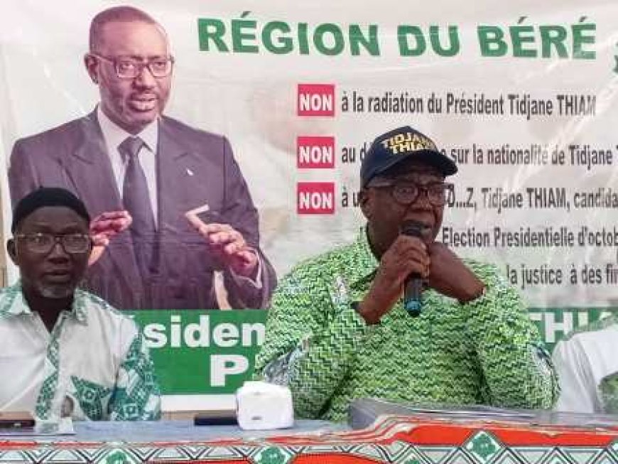 Woroba : Ali Bakayoko salue une mobilisation sans faille des militants du PDCi-RDA face aux manœuvres d’exclusion de Tidjane Thiam