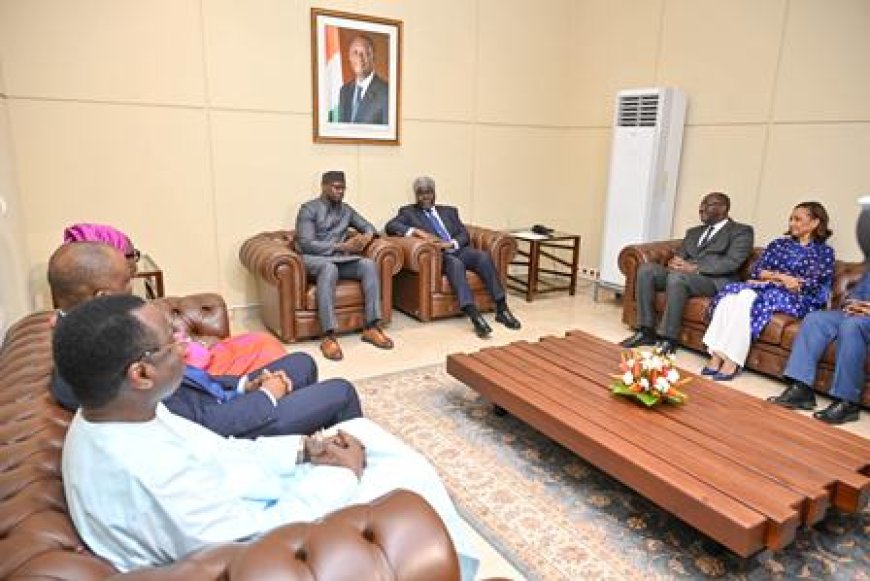 Le Premier Ministre sénégalais Ousmane Sonko en visite de travail en Côte-d'Ivoire