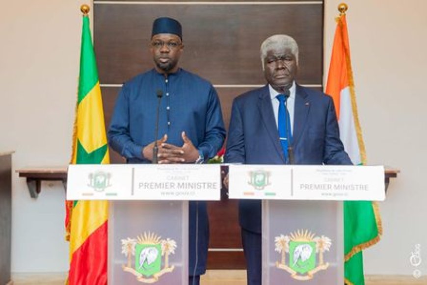 Les Premiers Ministres Robert Beugré Mambé et Ousmane Sonko renforcent les leviers dans plusieurs secteurs stratégiques