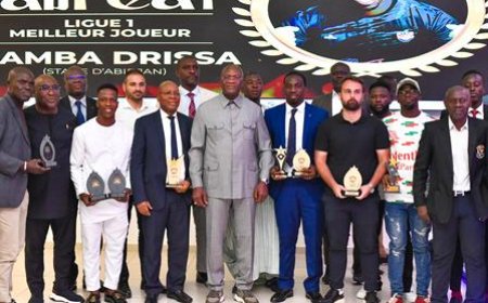 4ème nuit des étoiles du Football ivoirien, les meilleurs acteurs de la saison 2024-2025 ont été primés