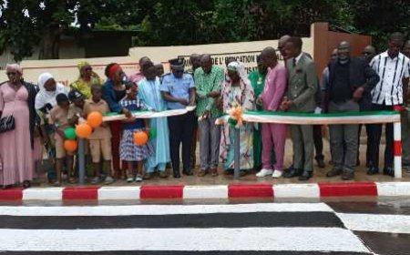 Bouaké : Des infrastructures de sécurité routières inaugurées au profit des écoliers des groupes scolaires ville Nord B et ville sud C du quartier N’Gattakro