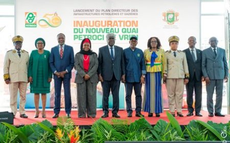 Industrie extractive : Le Premier Ministre Beugré Mambé inaugure le nouveau quai de PETROCI pour renforcer la chaîne d’approvisionnement en produits pétroliers