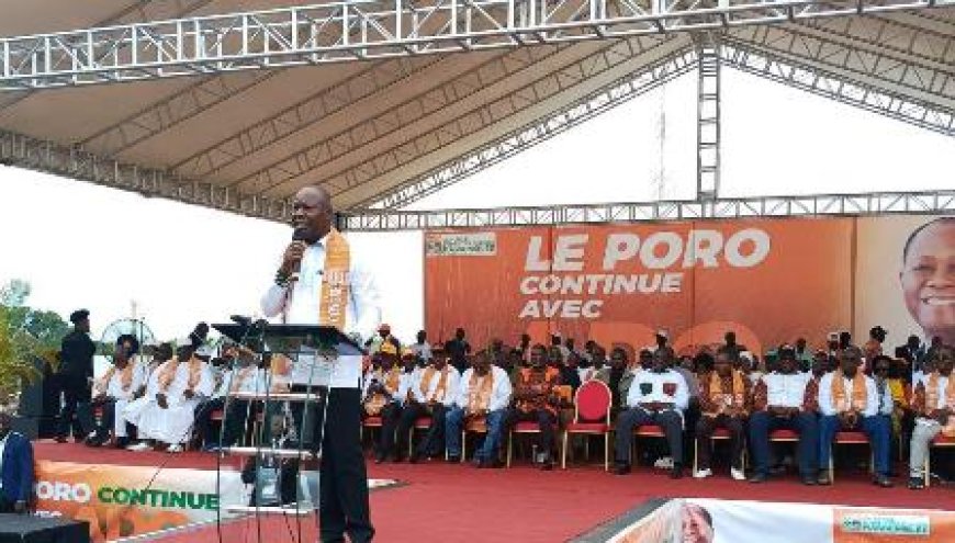 Korhogo / Pré-congrès RHDP : Le Poro réclame Alassane Ouattara pour 2025