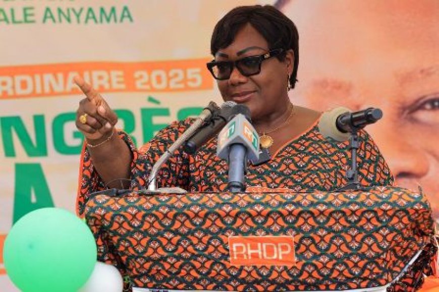 pre-congrès régional RHDP _ ANYAMA Anne Désirée OULOTO depuis Anyama : "Alassane Ouattara est l'homme de la situation, c'est le meilleur"