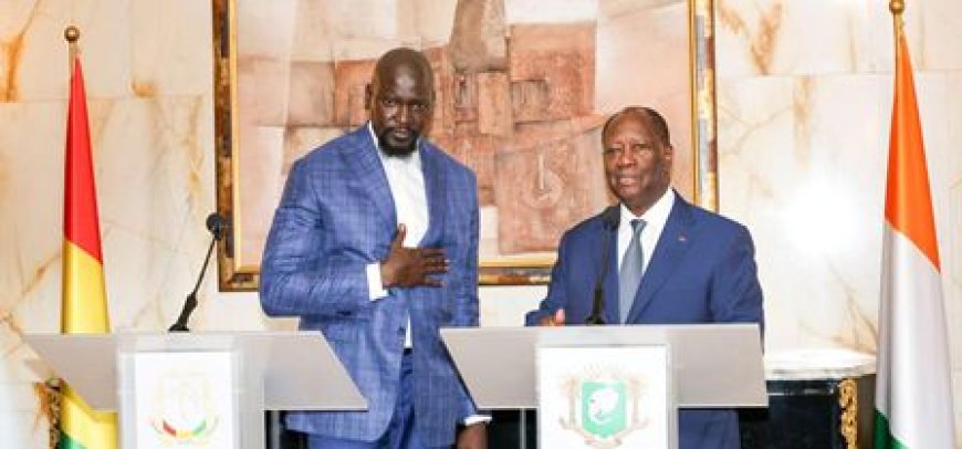Coopération Côte d'Ivoire-Guinée : Le Président Alassane Ouattara et son homologue, Mamadi Doumbouya s'accordent pour raffermir les liens de coopération