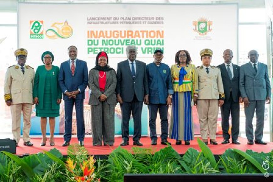 Industrie extractive : Le Premier Ministre Beugré Mambé inaugure le nouveau quai de PETROCI pour renforcer la chaîne d’approvisionnement en produits pétroliers