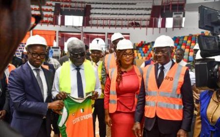 Infrastructures sportives / Afrobasket Féminin 2025 : Le Premier ministre Robert Beugré Mambé rassuré par l’état d’avancement des travaux du Palais des Sports de Treichville