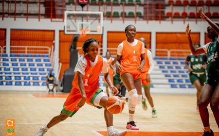Afrobasket Féminin 2025 : Les Éléphantes dominent la Guinée en match amical.