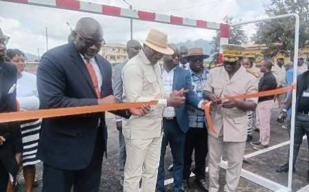 Man : Silas Adjé Metch inaugure les nouvelles infrastructures sportives du Lycée Moderne Dion Robert
