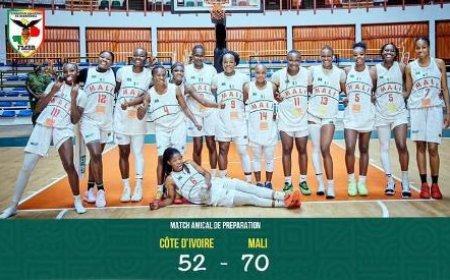 Afrobasket féminin 2025 : Les Éléphantes tombent face au Mali en match de préparation