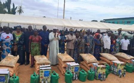 Korhogo : Le député-maire LASS PR soutient les femmes maraîchères avec 33 tonnes d’intrants agricoles