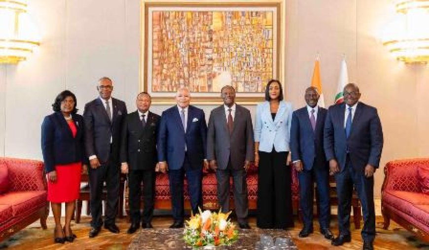Audience accordée par S E M Alassane OUATTARA, Président de la République, à S E M Isidore MVOUBA, Président de l’Assemblée nationale de la République du Congo