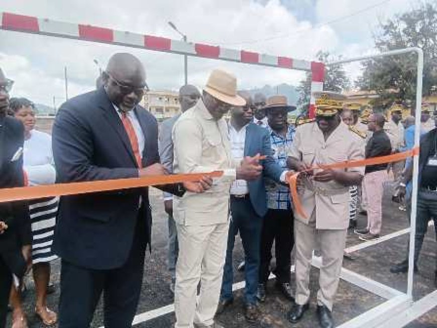 Man : Silas Adjé Metch inaugure les nouvelles infrastructures sportives du Lycée Moderne Dion Robert