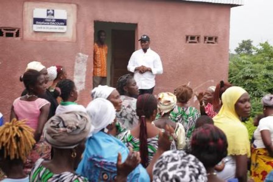 Gagnoa : Gnago Dacoury Stéphane offre un bloc de latrines au Groupe Scolaire Guiguia