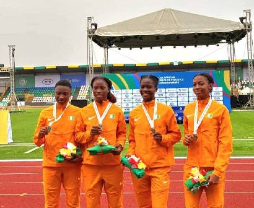 Championnats d’Afrique U18 - U20 à Abeokuta 2025 : Le relais 4x100 m féminin U20 ivoirien décroche le bronze