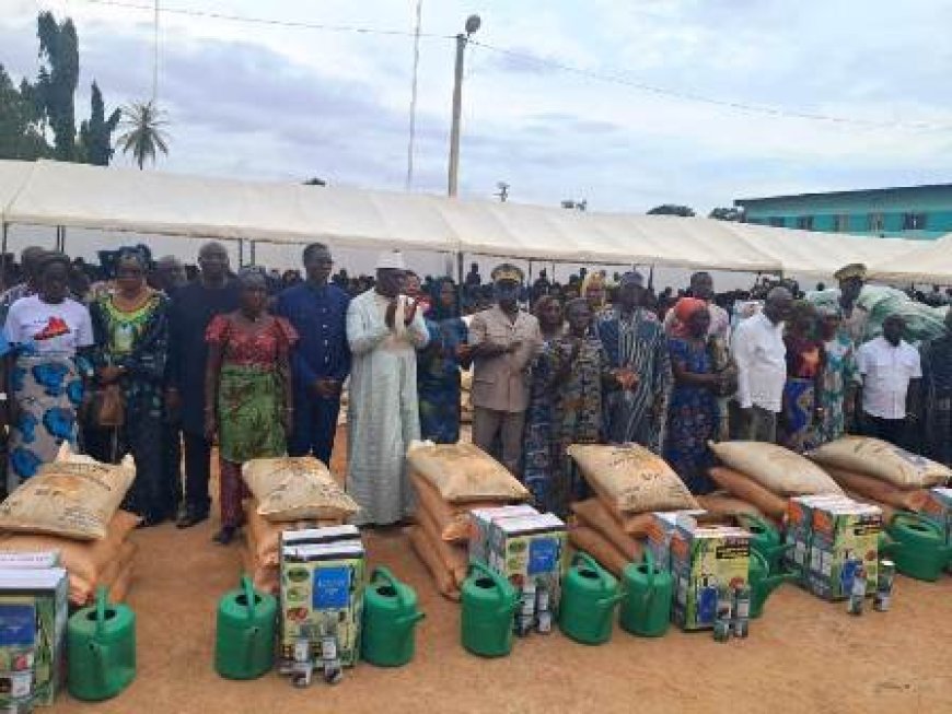 Korhogo : Le député-maire LASS PR soutient les femmes maraîchères avec 33 tonnes d’intrants agricoles