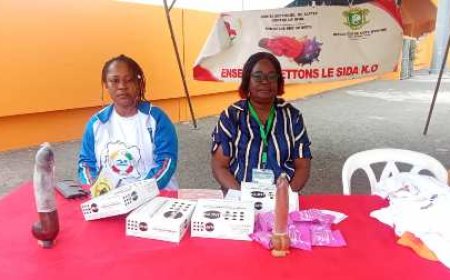 Afrobasket Féminin 2025 : L' ONS mène une campagne de sensibilisation au VIH/SIDA au Palais des Sports de Treichville