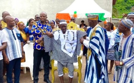 Man / Intronisation du chef du quartier Maroc : Dr Tia Andre, parrain au nouveau chef « Tu dois traduire les valeurs de paix et de vivre ensemble prônées par le président Alassane »