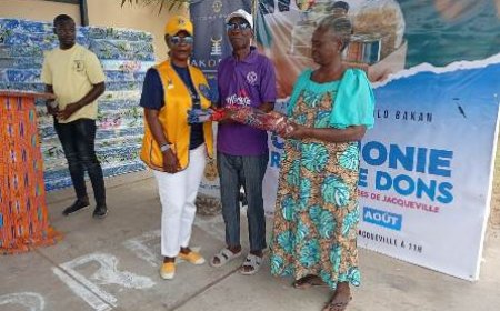 Les Lions Club Akoben et Lions Club Akoma donnent le sourire aux victimes des incendies de juillet dernier
