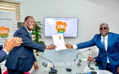 Présidentielle 2025 : Alassane Ouattara dépose sa candidature et appelle à la paix