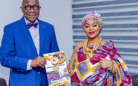 Treichville / Festival National de l’Afrique : La Reine-mère de la CEDEAO reçue par le Ministre-Maire Amichia