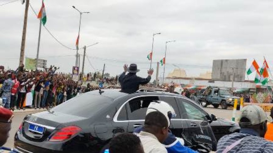 Bouaké en liesse : La ferveur populaire au rendez-vous pour le président Alassane Ouattara