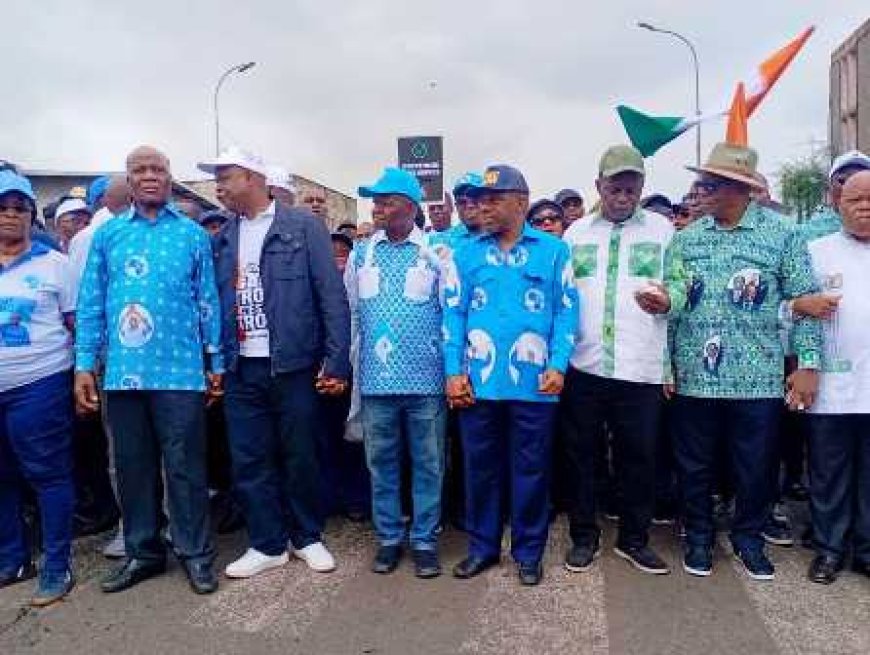 Marche du Front commun: Les partis de l’opposition font bloc pour l’alternance à Yopougon