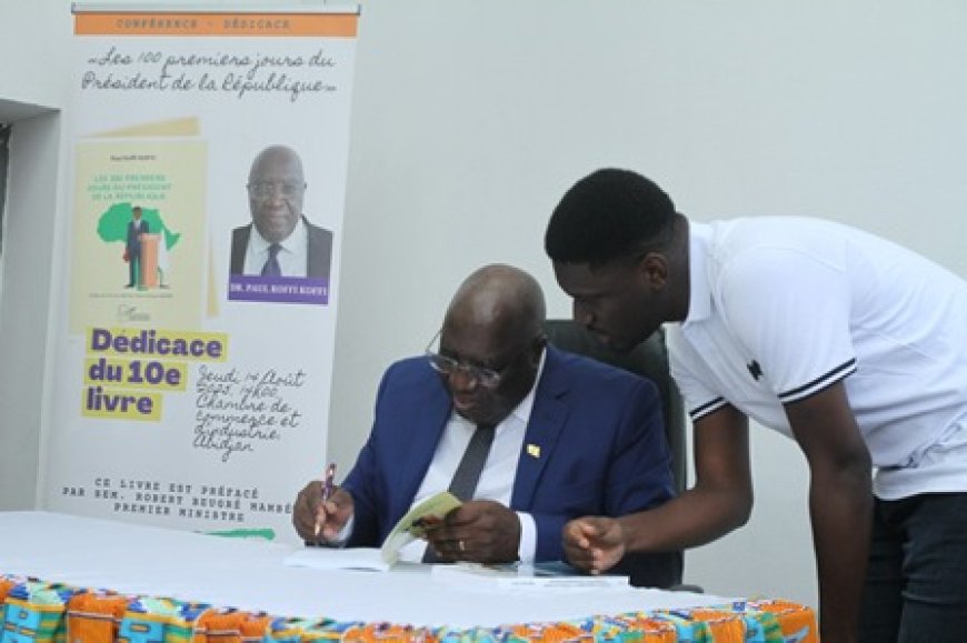Dr Koffi Koffi Paul publie son dixième ouvrage : Les 100 premiers jours du Président de la République