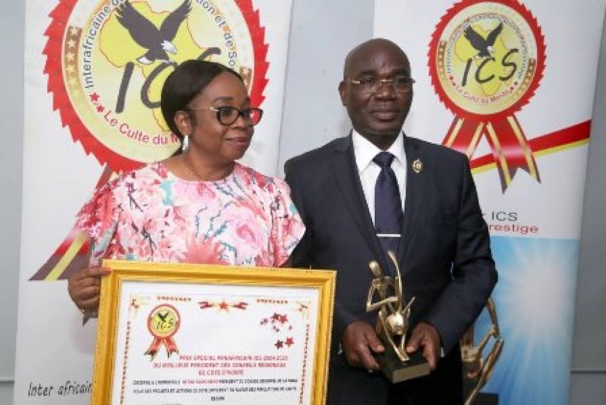 Distinction : Nétro Tagbo René sacré Meilleur Président des Conseils Régionaux