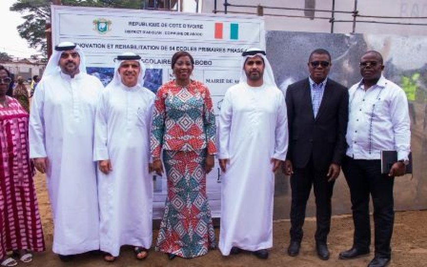 Abobo : Kandia Camara signe un accord avec une fondation émiratie pour la réhabilitation du groupe scolaire Nord