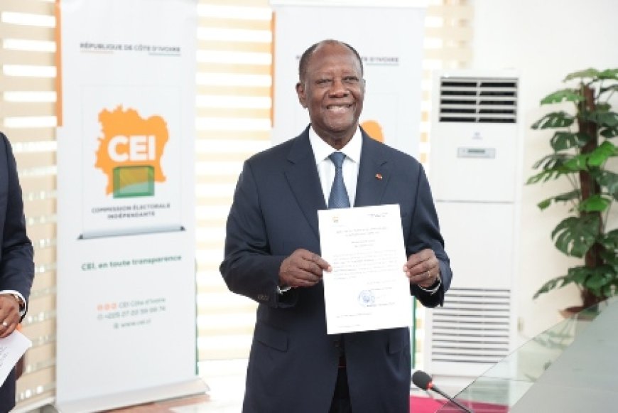 Présidentielle 2025 : Alassane Ouattara dépose sa candidature et appelle à la paix