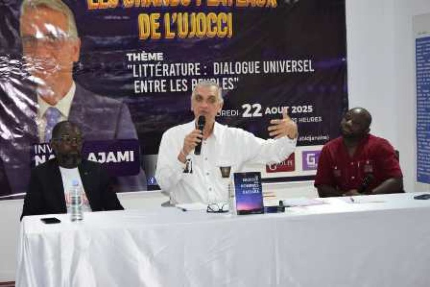 Les Grands Plateaux de l’UJOCCI (acte 3) : Nabil Ajami, revient sur son parcours littéraire et son engagement pour le dialogue interculturel