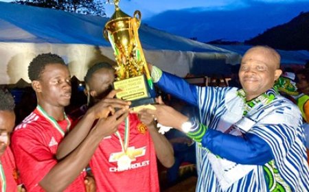 Man / Finale de la 4ᵉ édition de la League Manois : Dr Tia André et le colonel Bleu Charlemagne appellent à la paix et à la cohésion sociale