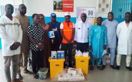 Korhogo : L’Église Vase d’Honneur offre un important lot de matériel médical au CHR