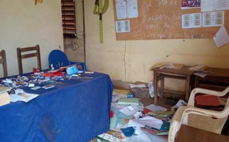 SINEMATIALI : Cambriolage dans une école primaire, voici le message laissé par les voleurs