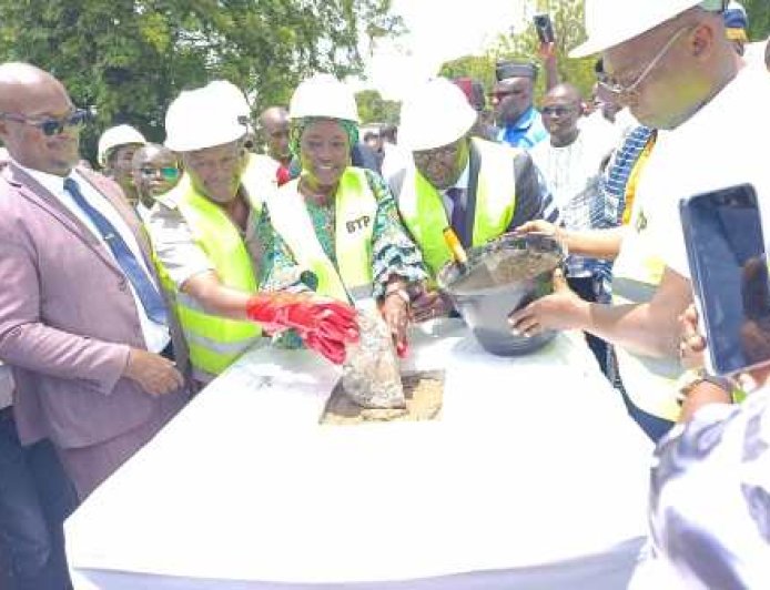 Boundiali : La première pierre du Centre de Transfusion Sanguine de la Bagoué posée