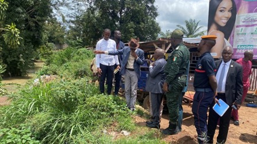 Inondations à Man : 142 ménages sinistrés, Albert Flindé promet une réponse rapide et durable