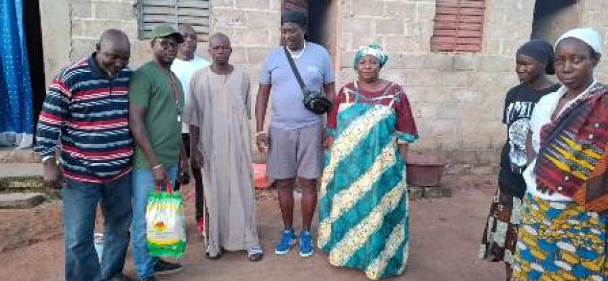 Tafiré : Les personnes en situation d’handicap, les malades de l’hôpital de Tafiré comblé par leur fils, Traoré Hamed