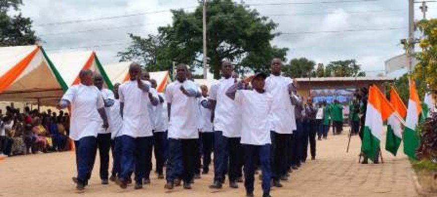 Bouaké : 650 stagiaires volontaires des Centres de Service Civique achèvent leur formation