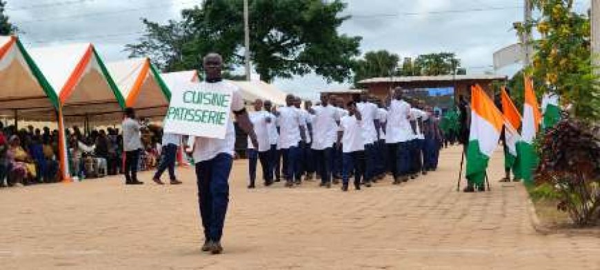 Bouaké : 650 stagiaires volontaires des Centres de Service Civique achèvent leur formation