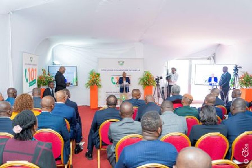 Le "Allo 101" du gouvernement officiellement inauguré : La directrice du CICG, Awa Dosso, présente un véritable instrument d'aide à la prise de décision